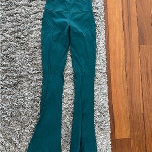 Teal luluLemon Flared Leggings